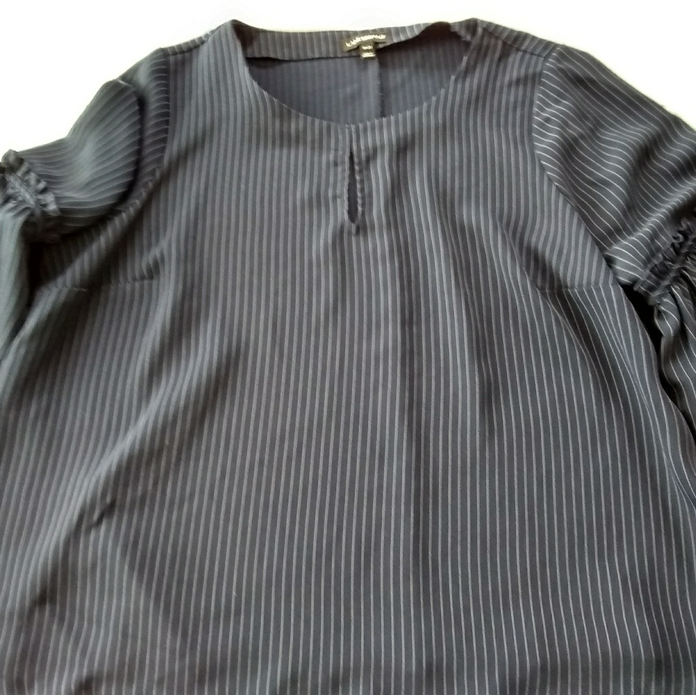 Lane Bryant 18/20 striped bell sleeve top